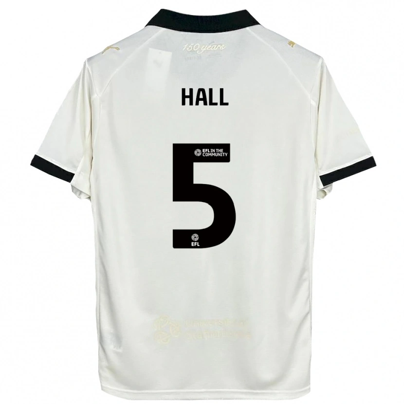 Danxen Mujer Camiseta Connor Hall #5 Blanco Hueso Negro 1ª Equipación 2025/26 La Camisa México