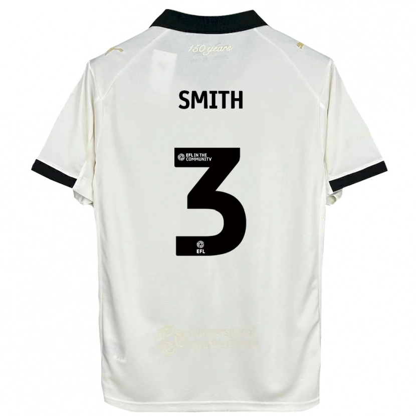 Danxen Mujer Camiseta Jessica Smith #3 Blanco Hueso Negro 1ª Equipación 2025/26 La Camisa México