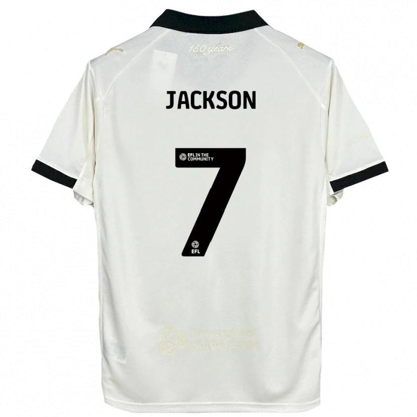 Danxen Mujer Camiseta Lily Jackson #7 Blanco Hueso Negro 1ª Equipación 2025/26 La Camisa México