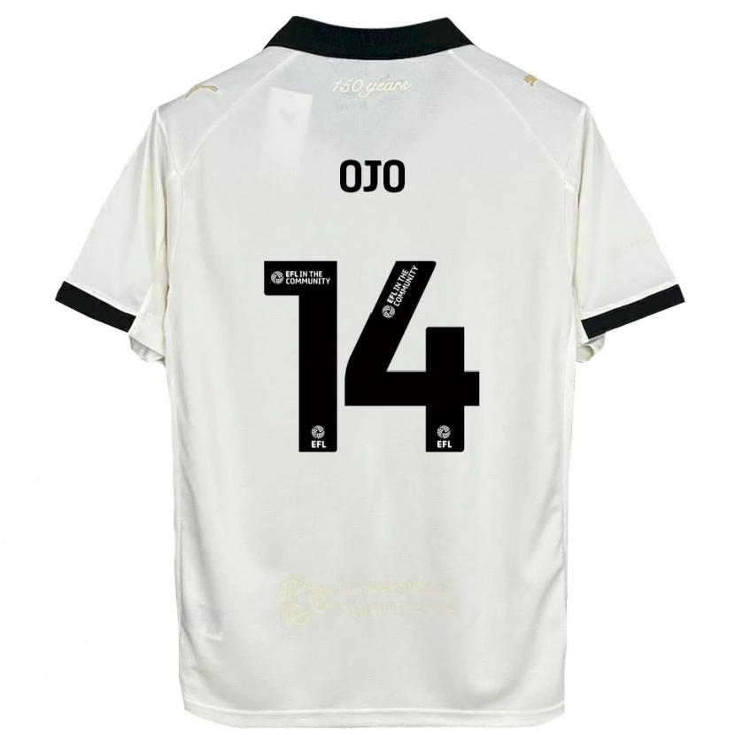 Danxen Mujer Camiseta Funso Ojo #14 Blanco Hueso Negro 1ª Equipación 2025/26 La Camisa México