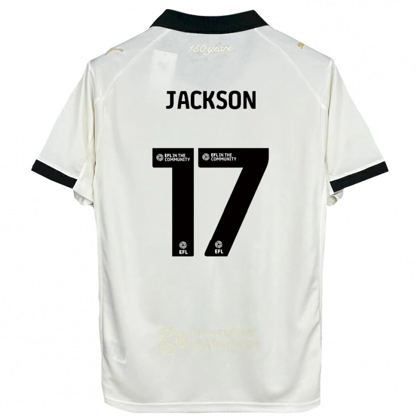 Danxen Mujer Camiseta Freya Jackson #17 Blanco Hueso Negro 1ª Equipación 2025/26 La Camisa México
