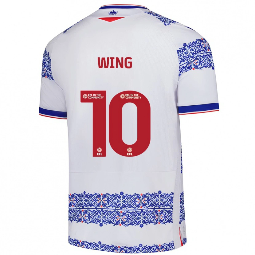 Danxen Mujer Camiseta Lewis Wing #10 Blanco Azul 1ª Equipación 2025/26 La Camisa México