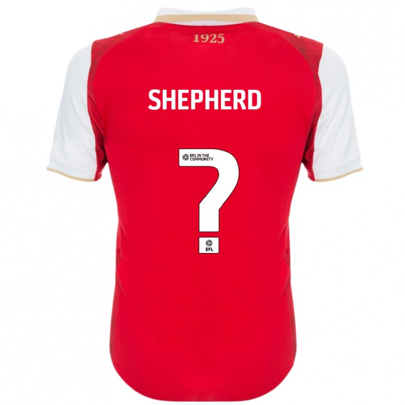 Danxen Mujer Camiseta Tom Shepherd #0 Rojo Blanco 1ª Equipación 2025/26 La Camisa México