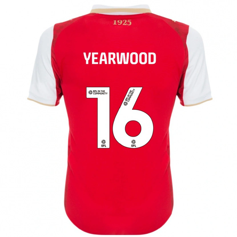Danxen Mujer Camiseta Dru Yearwood #16 Rojo Blanco 1ª Equipación 2025/26 La Camisa México