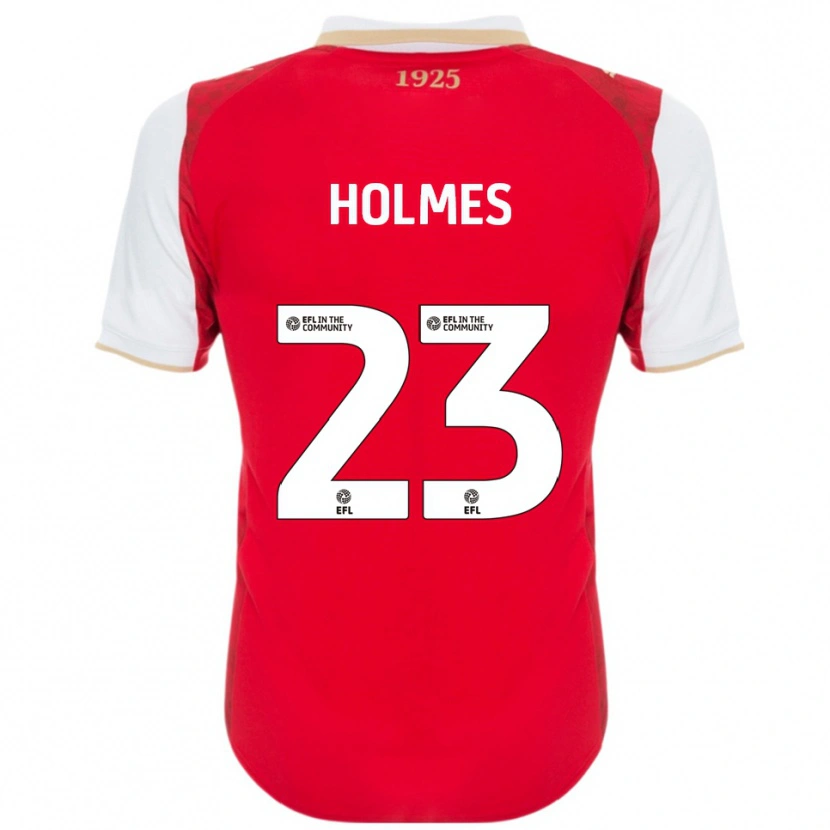 Danxen Mujer Camiseta Jack Holmes #23 Rojo Blanco 1ª Equipación 2025/26 La Camisa México