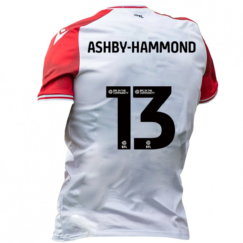 Danxen Mujer Camiseta Taye Ashby-Hammond #13 Blanco Rojo 1ª Equipación 2025/26 La Camisa México