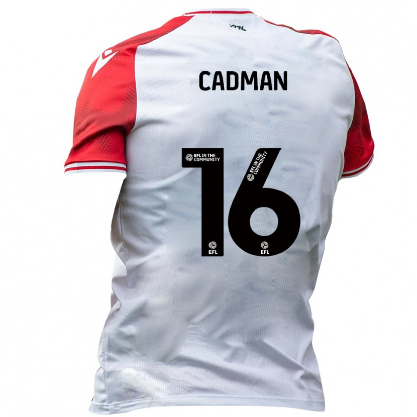 Danxen Mujer Camiseta Taye Cadman #16 Blanco Rojo 1ª Equipación 2025/26 La Camisa México
