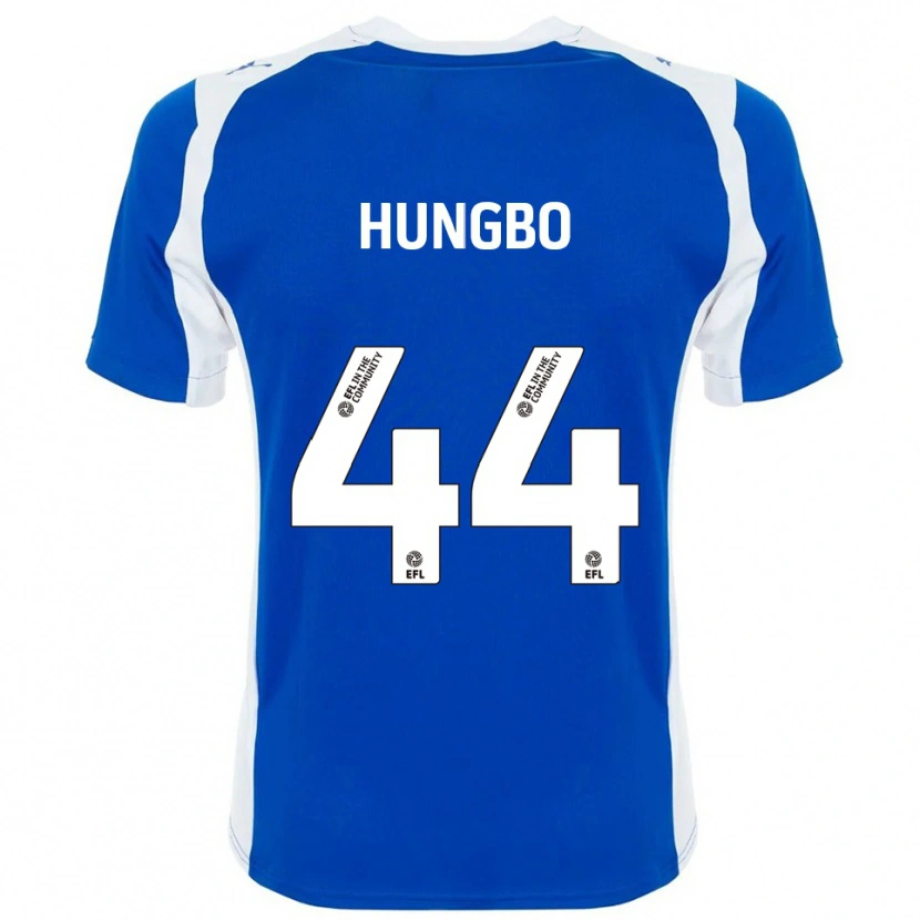 Danxen Mujer Camiseta Joseph Hungbo #44 Azul Blanco 1ª Equipación 2025/26 La Camisa México