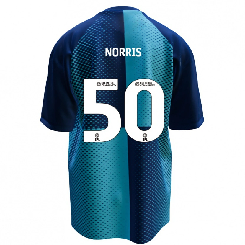 Danxen Mujer Camiseta Will Norris #50 Azul Celeste 1ª Equipación 2025/26 La Camisa México