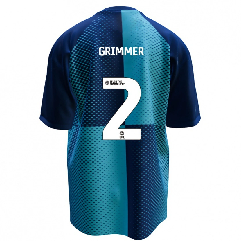 Danxen Mujer Camiseta Jack Grimmer #2 Azul Celeste 1ª Equipación 2025/26 La Camisa México
