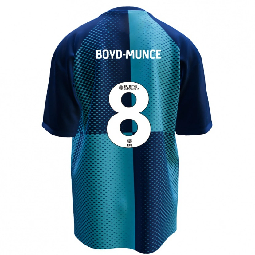 Danxen Mujer Camiseta Caolan Boyd-Munce #8 Azul Celeste 1ª Equipación 2025/26 La Camisa México