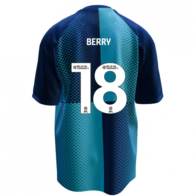 Danxen Mujer Camiseta James Berry #18 Azul Celeste 1ª Equipación 2025/26 La Camisa México