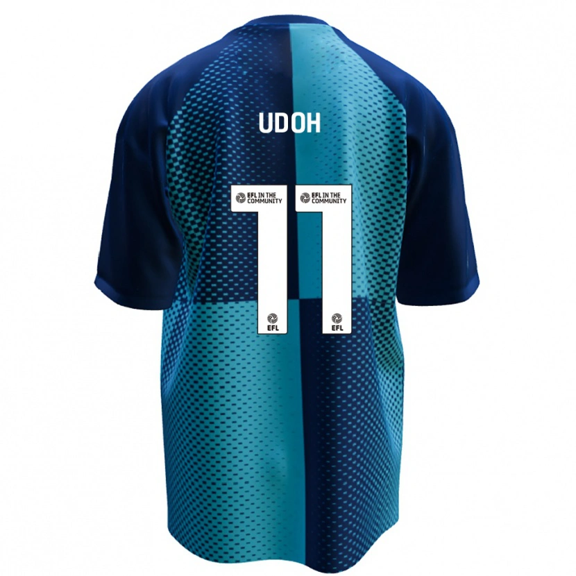Danxen Mujer Camiseta Daniel Udoh #11 Azul Celeste 1ª Equipación 2025/26 La Camisa México