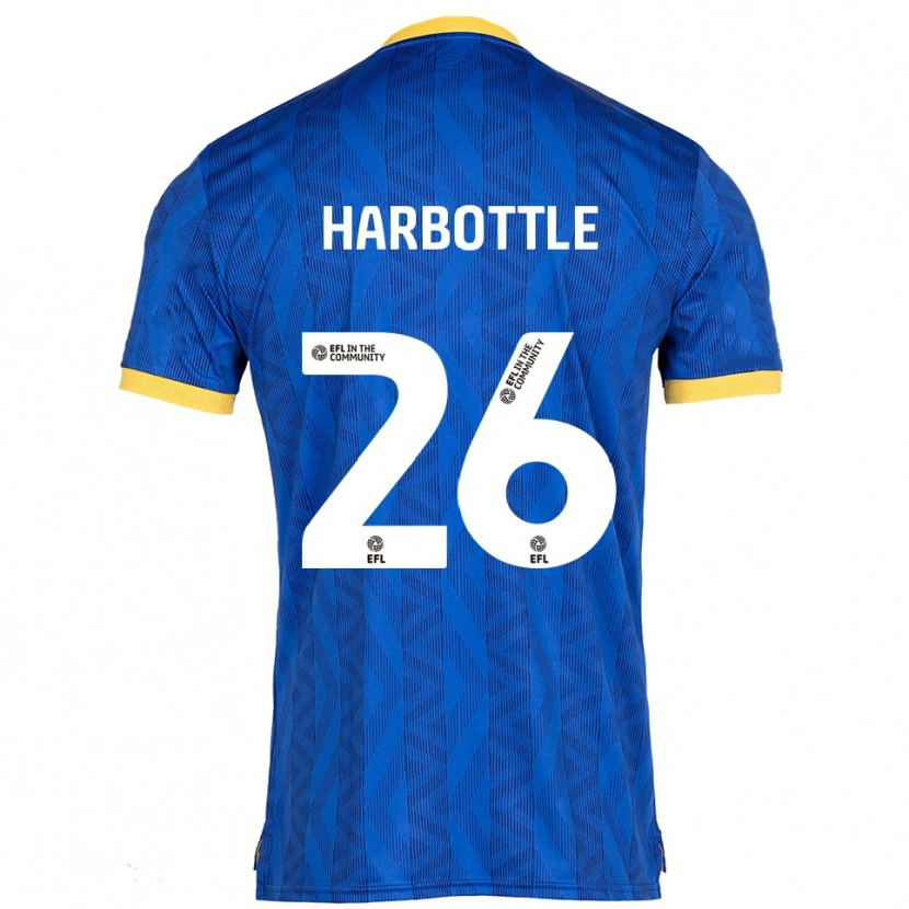 Danxen Mujer Camiseta Riley Harbottle #26 Azul Marino Amarillo 1ª Equipación 2025/26 La Camisa México
