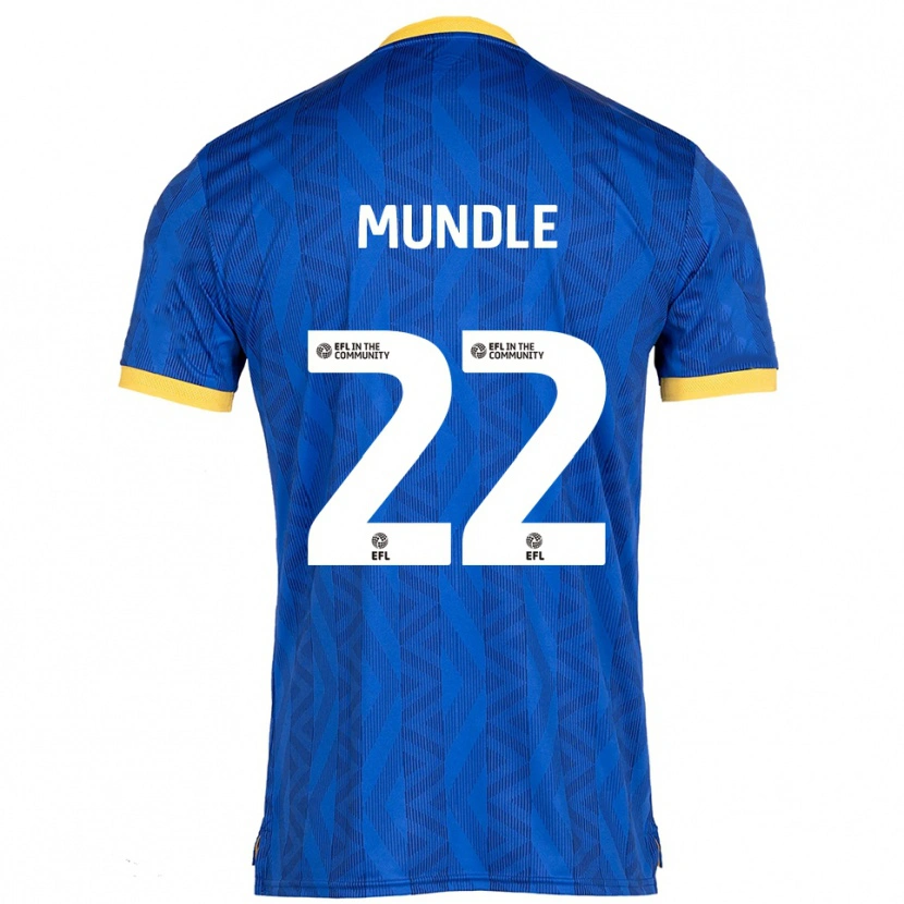 Danxen Mujer Camiseta Alyssia Mundle #22 Azul Marino Amarillo 1ª Equipación 2025/26 La Camisa México