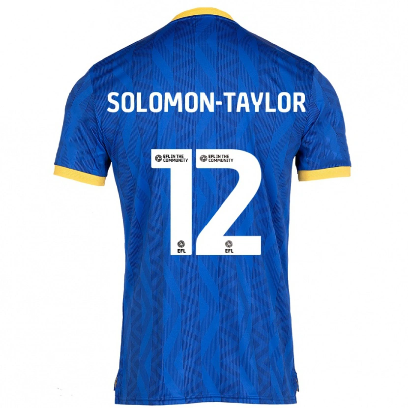 Danxen Mujer Camiseta Kau'inohea Solomon-Taylor #12 Azul Marino Amarillo 1ª Equipación 2025/26 La Camisa México