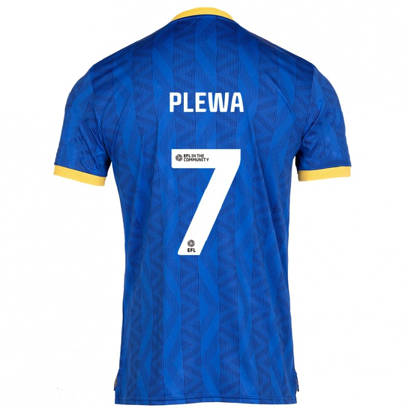 Danxen Mujer Camiseta Emma Plewa #7 Azul Marino Amarillo 1ª Equipación 2025/26 La Camisa México