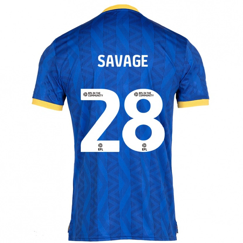 Danxen Mujer Camiseta Caitlin Savage #28 Azul Marino Amarillo 1ª Equipación 2025/26 La Camisa México