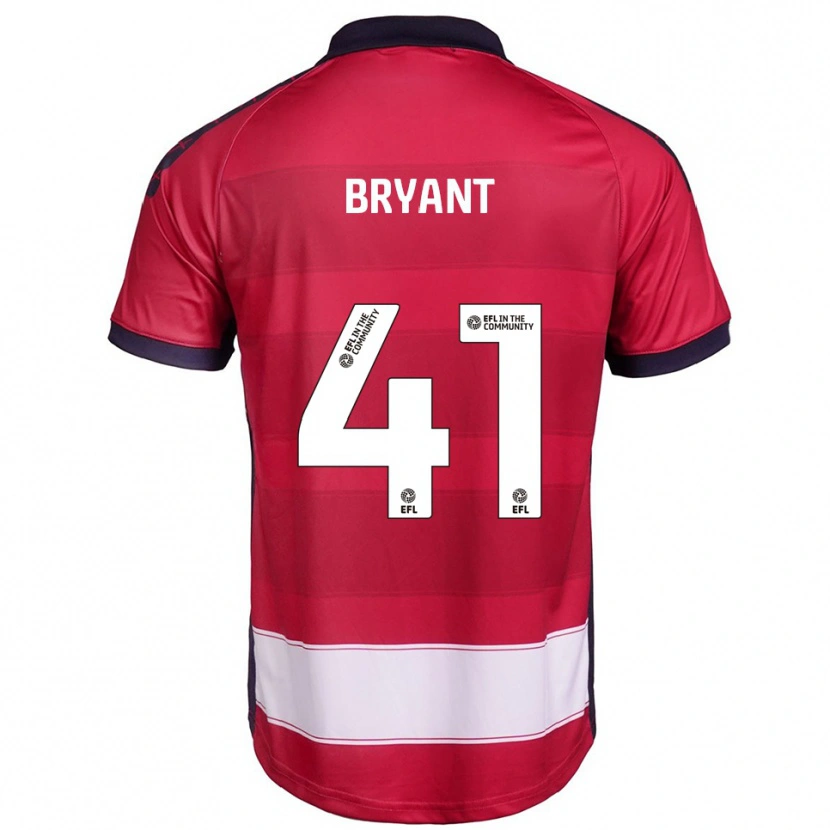 Danxen Mujer Camiseta Jacob Bryant #41 Rojo Blanco 1ª Equipación 2025/26 La Camisa México