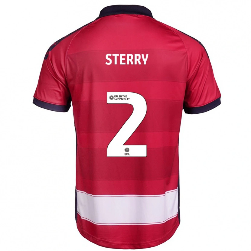Danxen Mujer Camiseta Jamie Sterry #2 Rojo Blanco 1ª Equipación 2025/26 La Camisa México