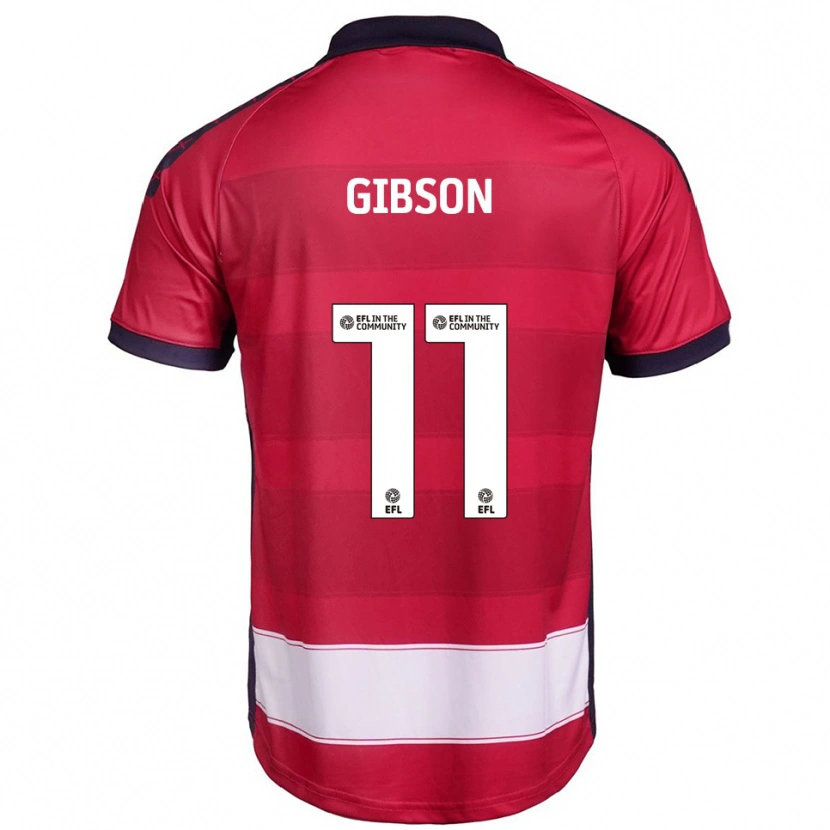 Danxen Mujer Camiseta Jordan Gibson #11 Rojo Blanco 1ª Equipación 2025/26 La Camisa México