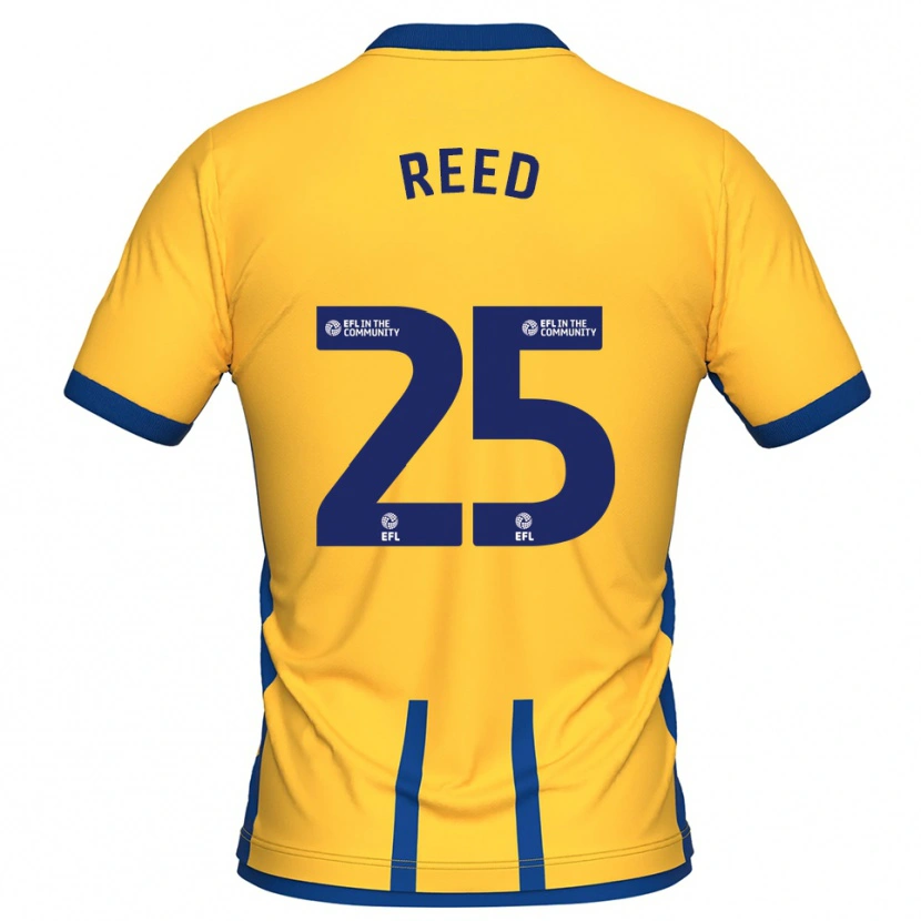 Danxen Mujer Camiseta Louis Reed #25 Amarillo Azul 1ª Equipación 2025/26 La Camisa México