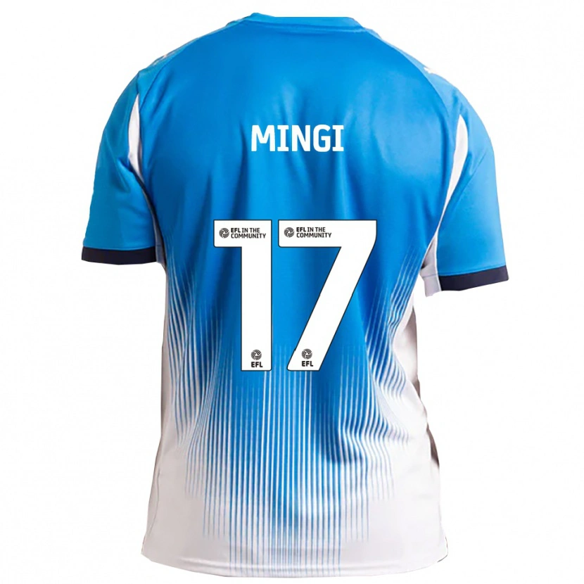 Danxen Mujer Camiseta Jay Mingi #17 Azul Blanco 1ª Equipación 2025/26 La Camisa México