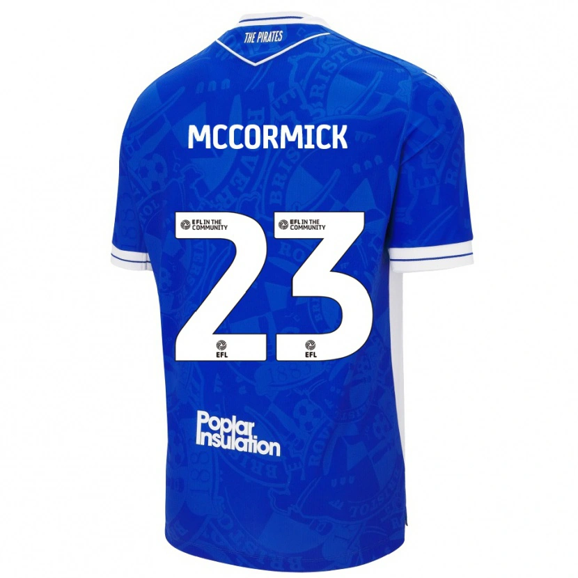 Danxen Mujer Camiseta Luke Mccormick #23 Azul Blanco 1ª Equipación 2025/26 La Camisa México