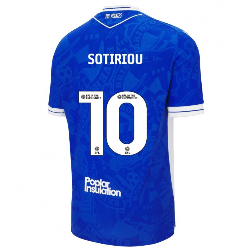 Danxen Mujer Camiseta Ruel Sotiriou #10 Azul Blanco 1ª Equipación 2025/26 La Camisa México