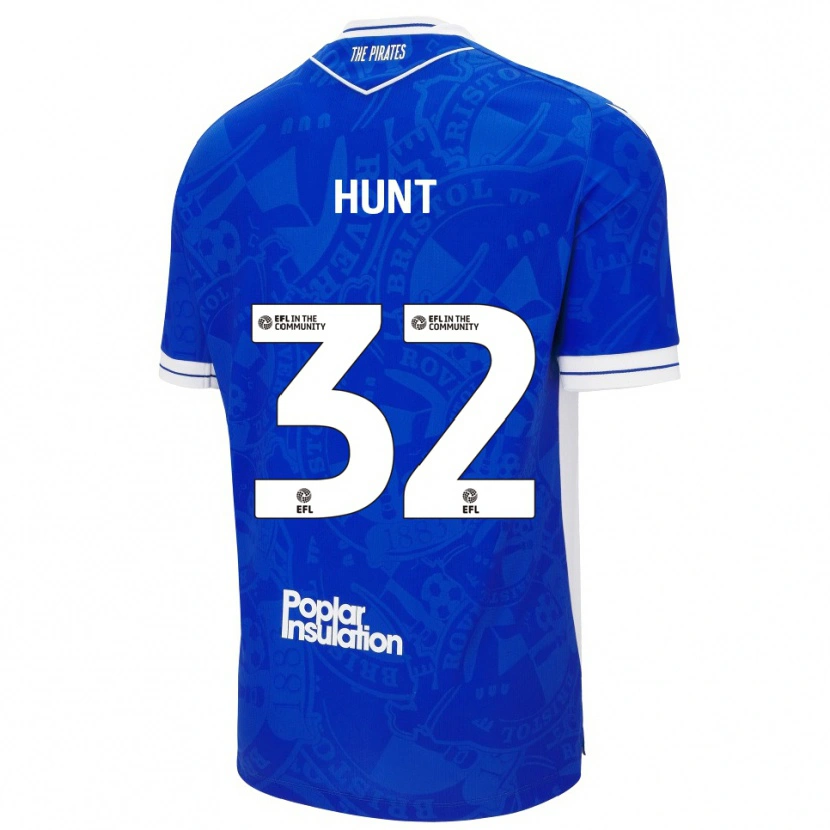 Danxen Mujer Camiseta Jack Hunt #32 Azul Blanco 1ª Equipación 2025/26 La Camisa México