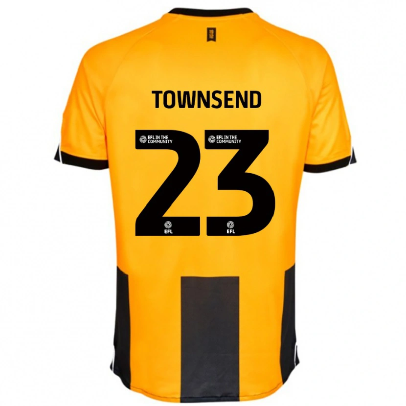 Danxen Mujer Camiseta Eleanor Townsend #23 Naranja Negro 1ª Equipación 2025/26 La Camisa México