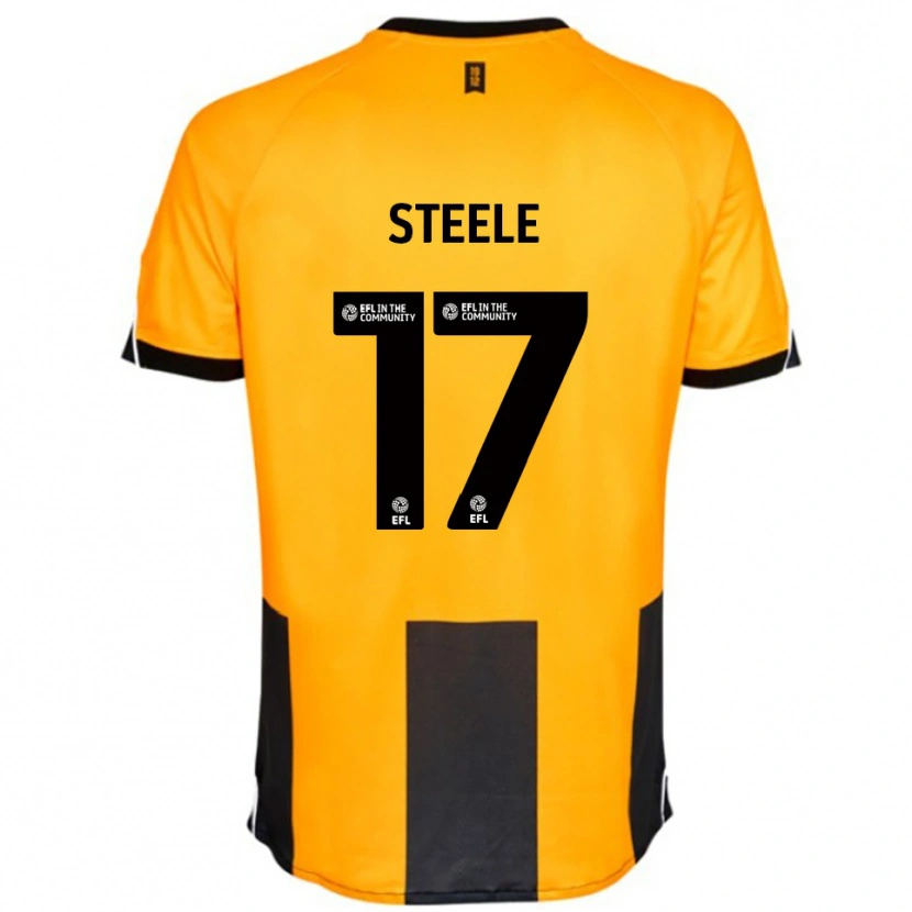 Danxen Mujer Camiseta Fran Steele #17 Naranja Negro 1ª Equipación 2025/26 La Camisa México