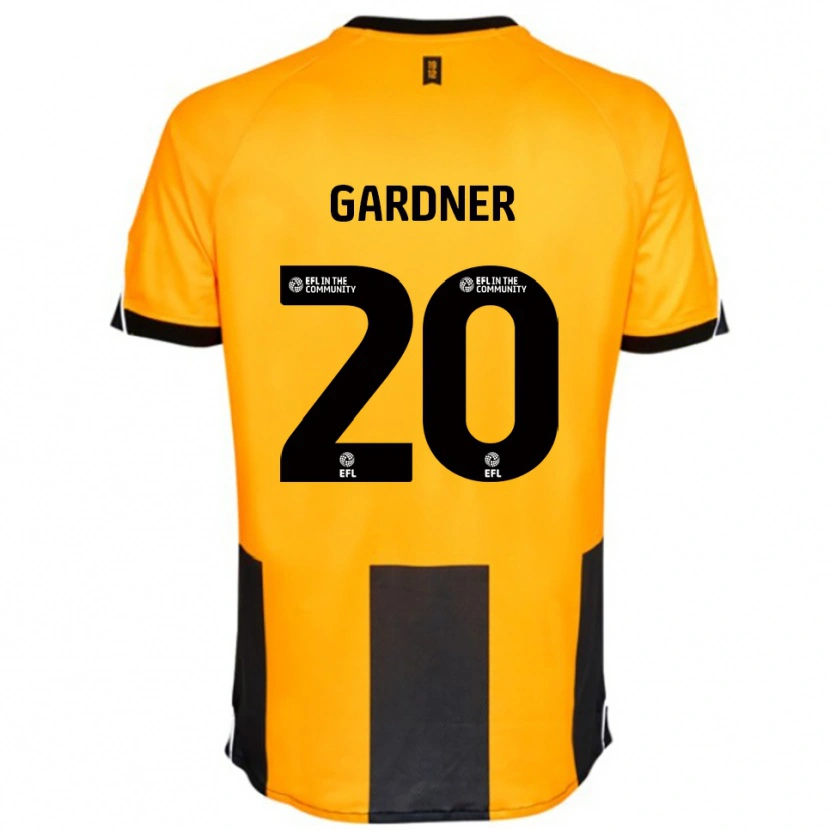 Danxen Mujer Camiseta Gary Gardner #20 Naranja Negro 1ª Equipación 2025/26 La Camisa México