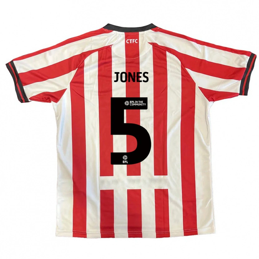 Danxen Mujer Camiseta Courtney Jones #5 Rojo Blanco Negro 1ª Equipación 2025/26 La Camisa México