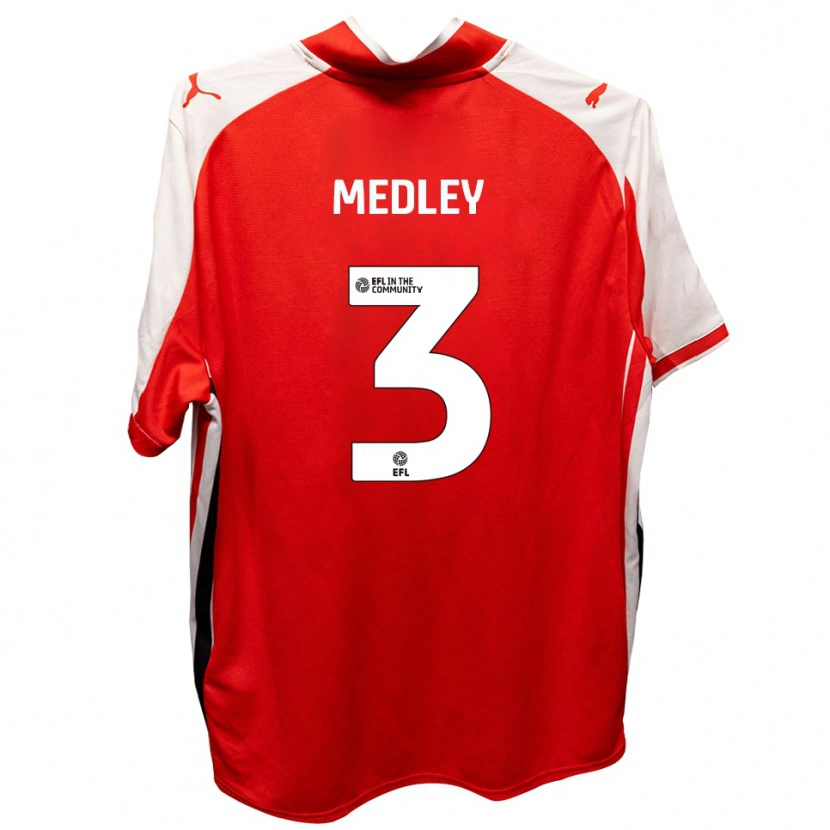 Danxen Mujer Camiseta Zech Medley #3 Rojo Blanco 1ª Equipación 2025/26 La Camisa México