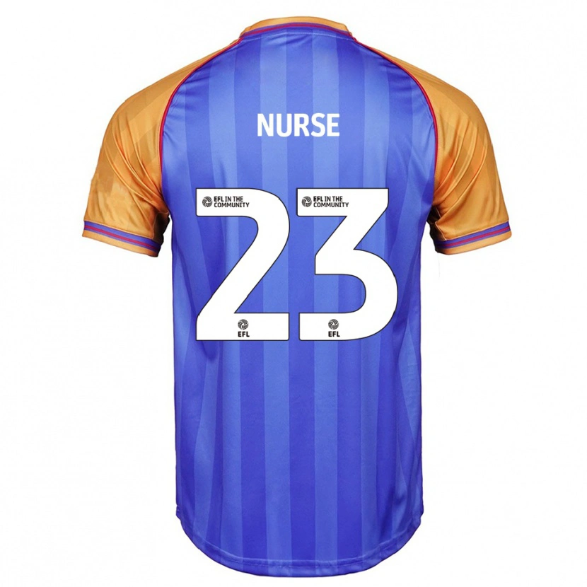 Danxen Mujer Camiseta George Nurse #23 Azul Naranja 1ª Equipación 2025/26 La Camisa México