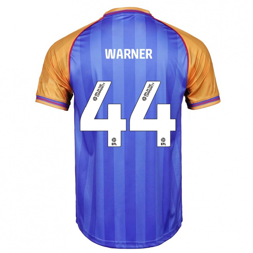 Danxen Mujer Camiseta James Warner #44 Azul Naranja 1ª Equipación 2025/26 La Camisa México