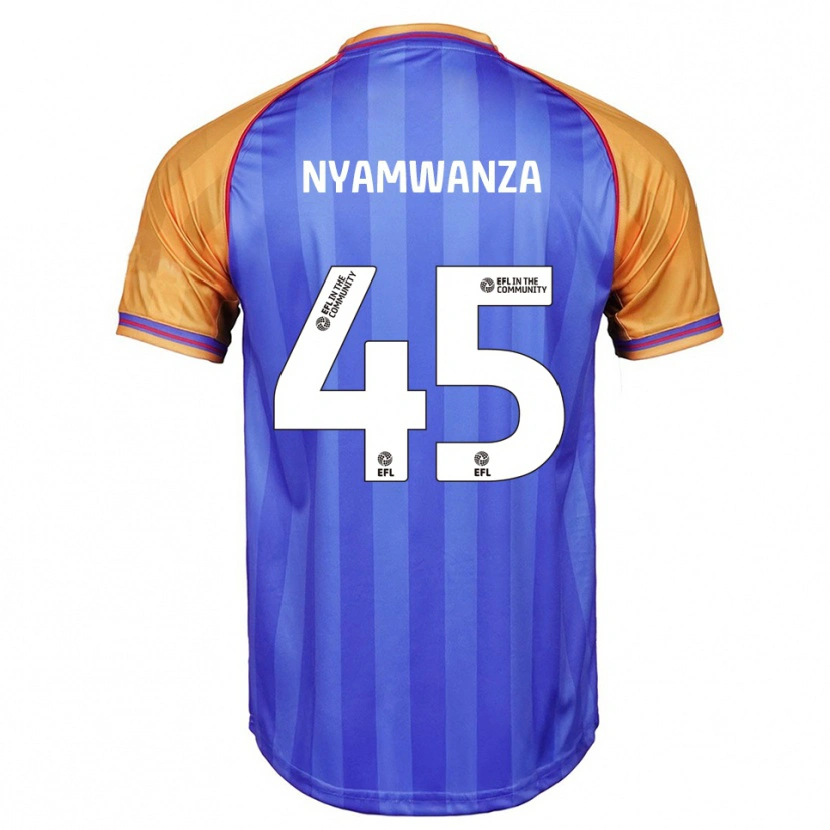 Danxen Mujer Camiseta Simba Nyamwanza #45 Azul Naranja 1ª Equipación 2025/26 La Camisa México