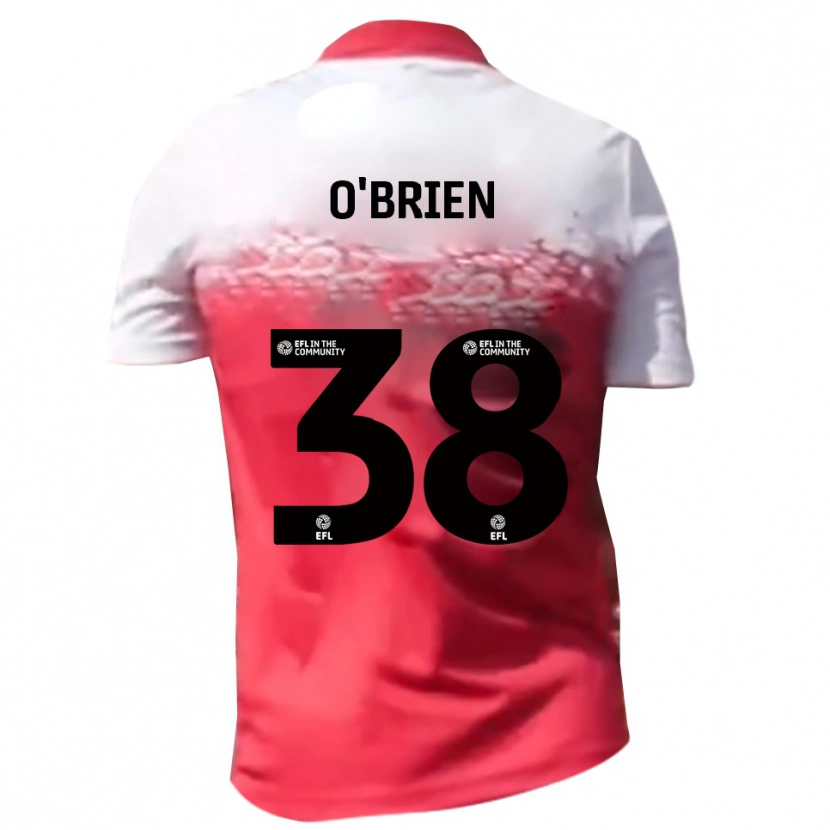 Danxen Mujer Camiseta Connor O'brien #38 Rojo Blanco 1ª Equipación 2025/26 La Camisa México