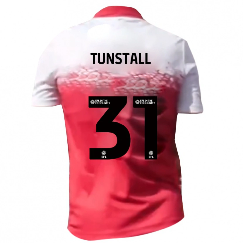 Danxen Mujer Camiseta Finlay Tunstall #31 Rojo Blanco 1ª Equipación 2025/26 La Camisa México