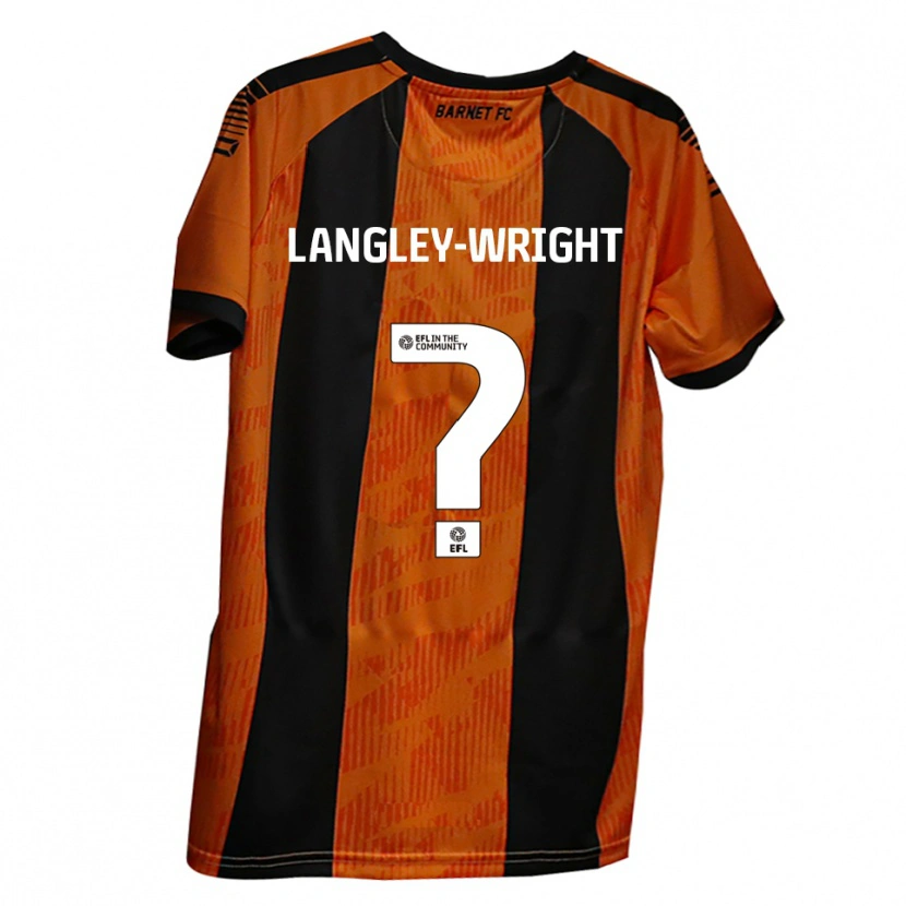Danxen Mujer Camiseta Portia-Milan Langley-Wright #0 Naranja Negro 1ª Equipación 2025/26 La Camisa México