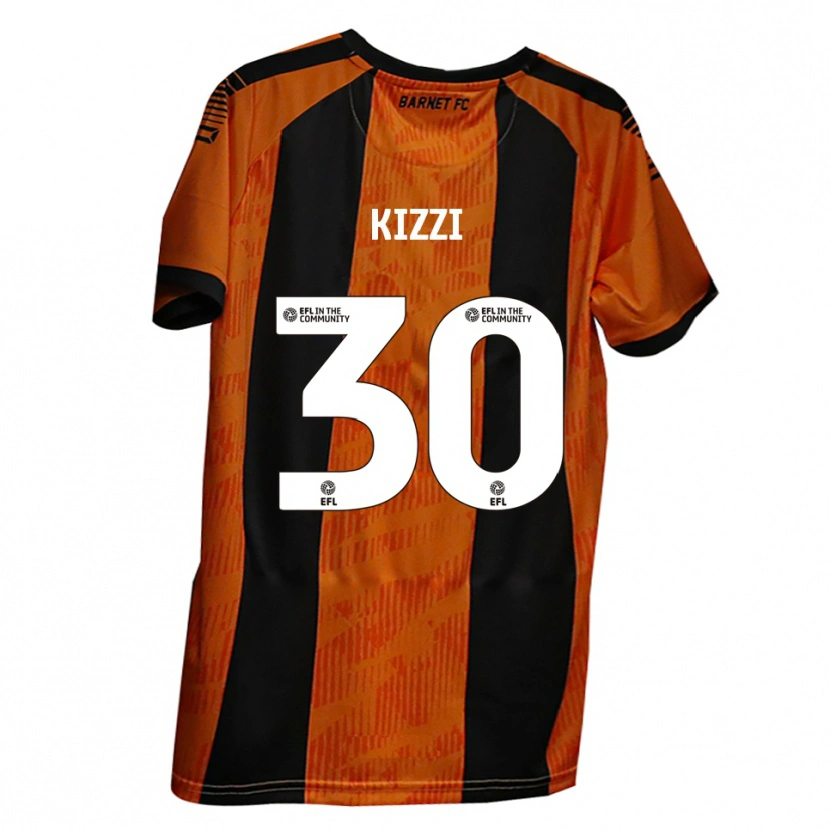 Danxen Mujer Camiseta Joe Kizzi #30 Naranja Negro 1ª Equipación 2025/26 La Camisa México