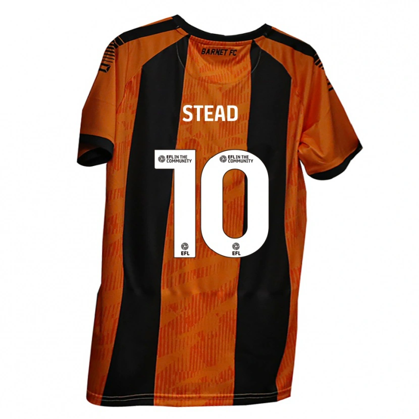 Danxen Mujer Camiseta Callum Stead #10 Naranja Negro 1ª Equipación 2025/26 La Camisa México