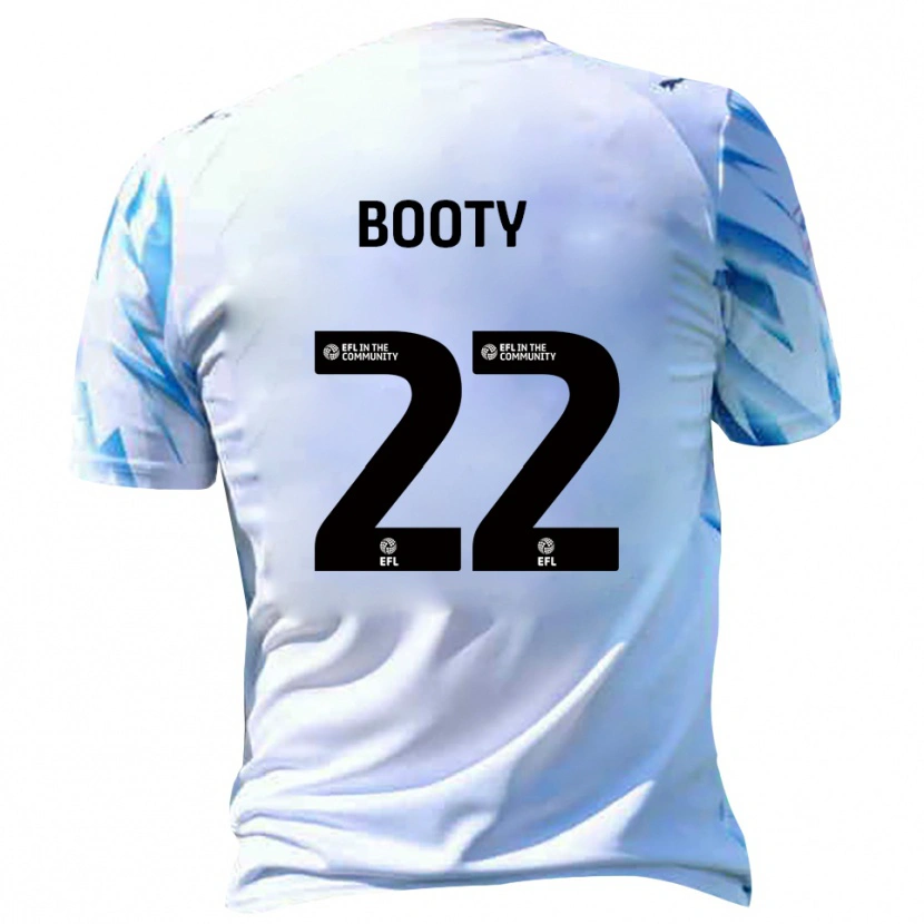 Danxen Mujer Camiseta Regan Booty #22 Blanco Celeste 1ª Equipación 2025/26 La Camisa México