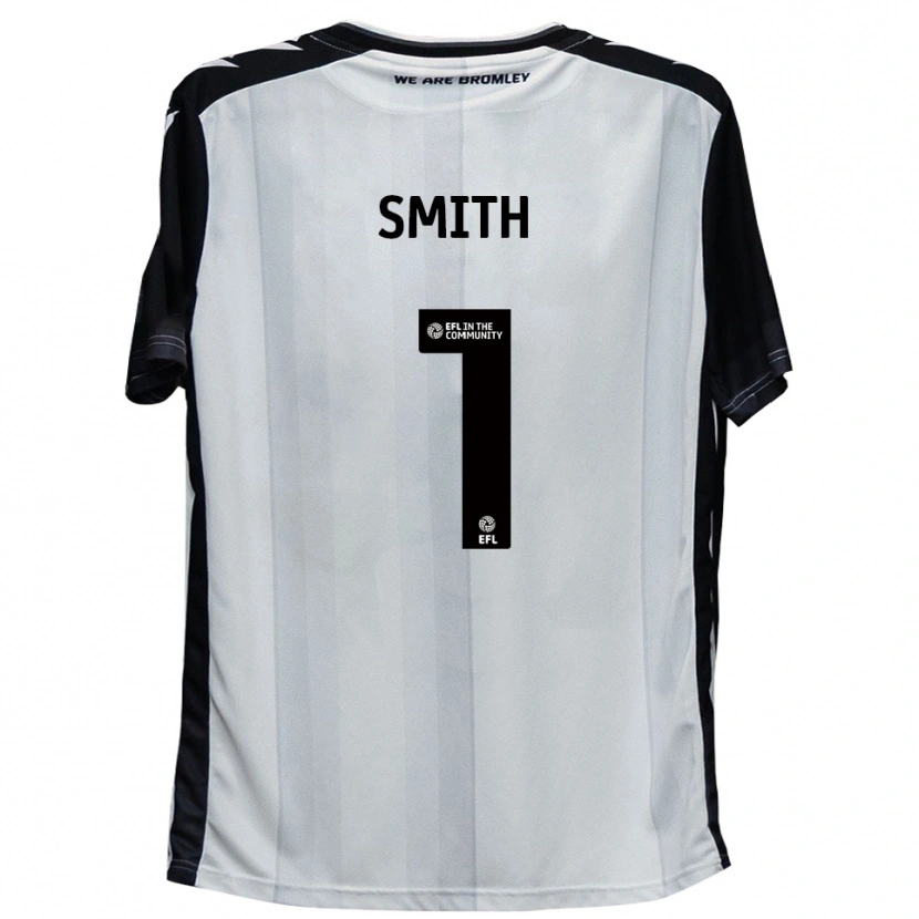 Danxen Mujer Camiseta Grant Smith #1 Blanco Negro 1ª Equipación 2025/26 La Camisa México