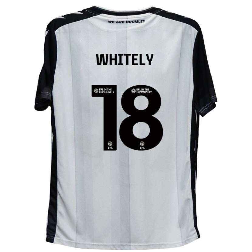 Danxen Mujer Camiseta Corey Whitely #18 Blanco Negro 1ª Equipación 2025/26 La Camisa México