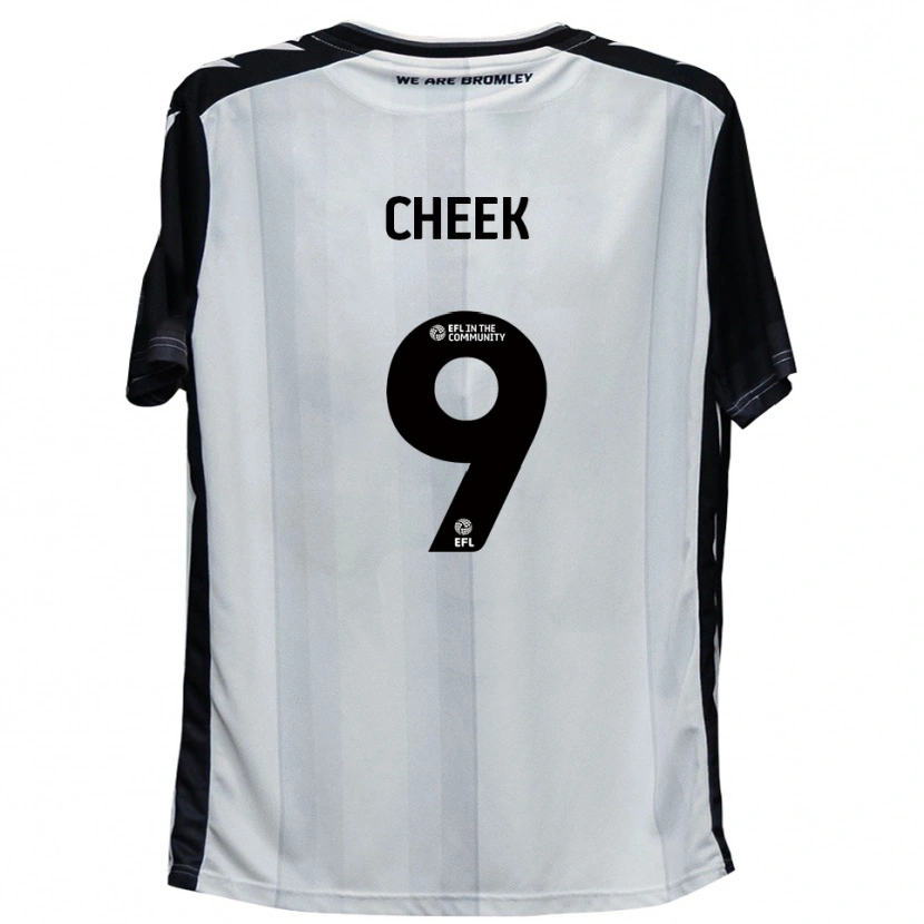 Danxen Mujer Camiseta Michael Cheek #9 Blanco Negro 1ª Equipación 2025/26 La Camisa México