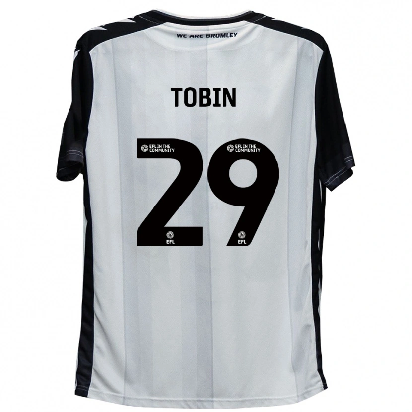 Danxen Mujer Camiseta Josh Tobin #29 Blanco Negro 1ª Equipación 2025/26 La Camisa México