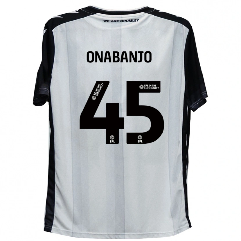 Danxen Mujer Camiseta Remi Onabanjo #45 Blanco Negro 1ª Equipación 2025/26 La Camisa México