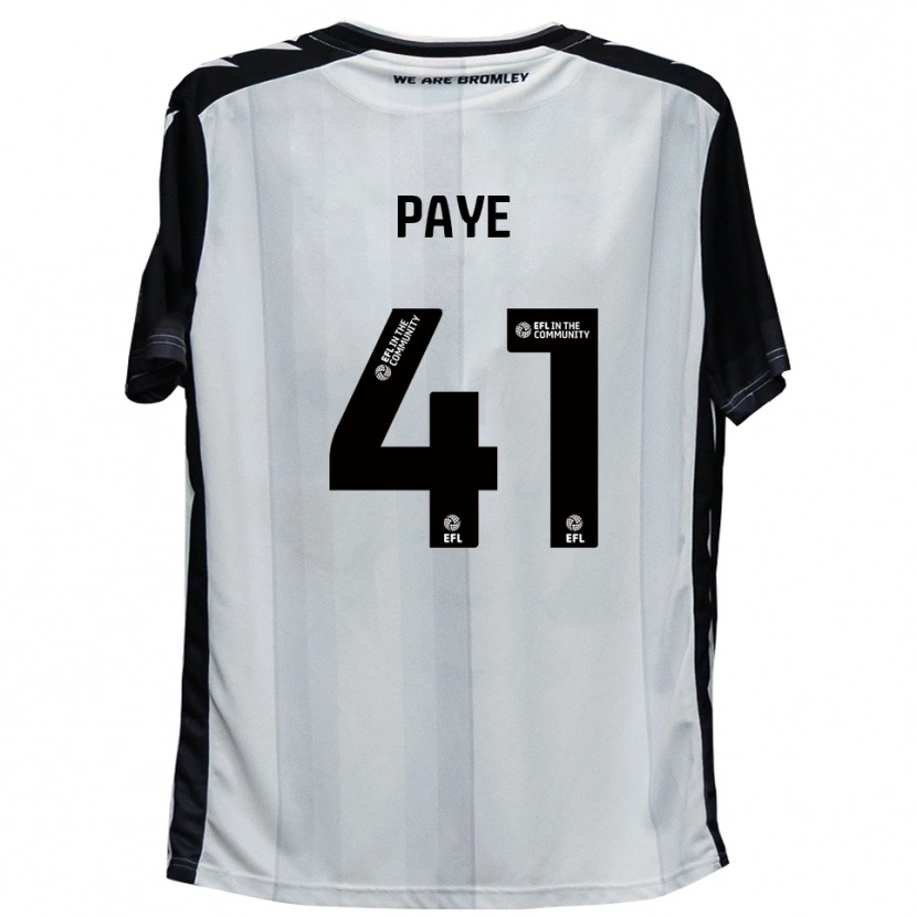 Danxen Mujer Camiseta Charlie Paye #41 Blanco Negro 1ª Equipación 2025/26 La Camisa México